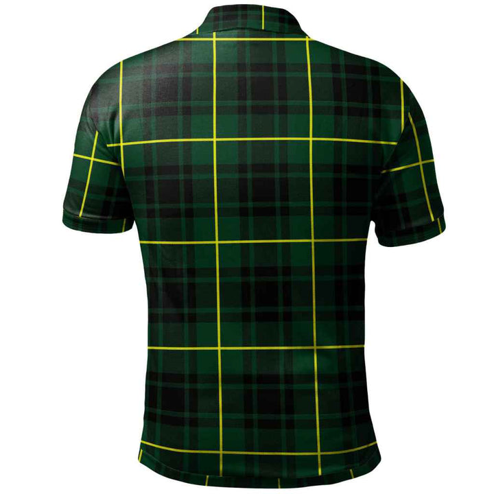 Scottish MacArthur Modern Clan Tartan Polo Shirt Back Side Tartan Plaid