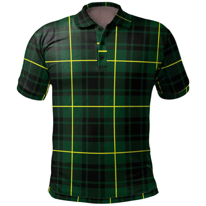 Scottish MacArthur Modern Clan Tartan Polo Shirt Front Side Tartan Plaid