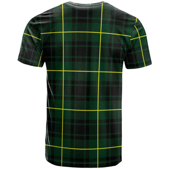 Scottish MacArthur Modern Clan Tartan T-Shirt Back Side Tartan Plaid