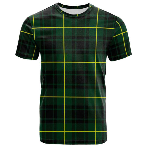 Scottish MacArthur Modern Clan Tartan T-Shirt Front Side Tartan Plaid