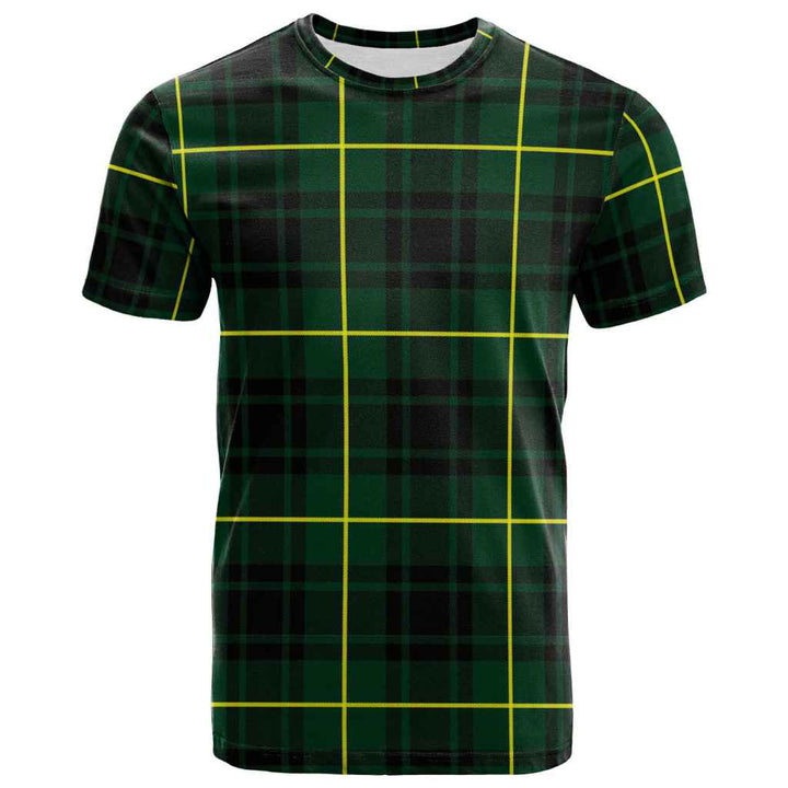 Scottish MacArthur Modern Clan Tartan T-Shirt Front Side Tartan Plaid