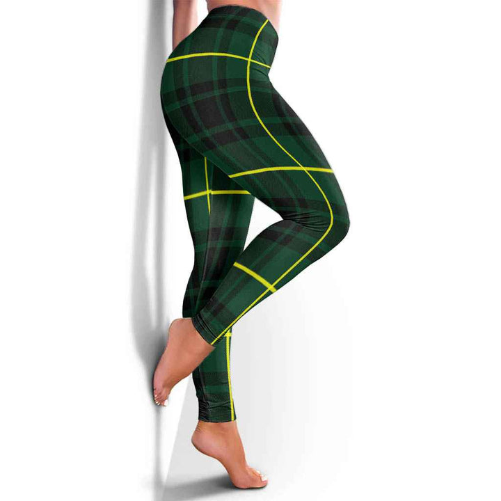 Scottish MacArthur Modern Clan Tartan Women Leggings Tartan Plaid 4