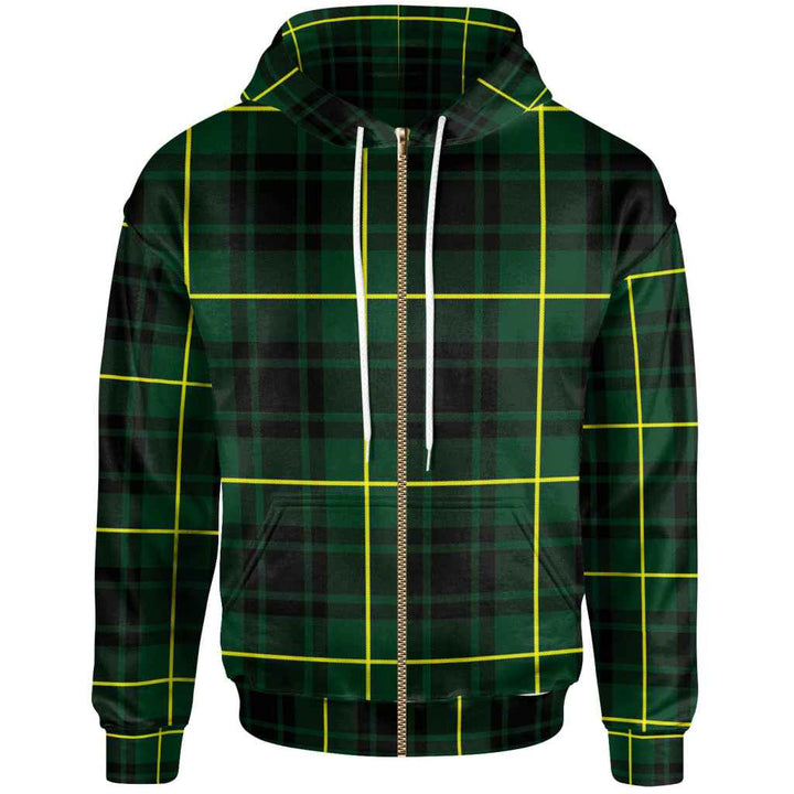 Scottish MacArthur Modern Clan Tartan Hoodie Zip Tartan Plaid