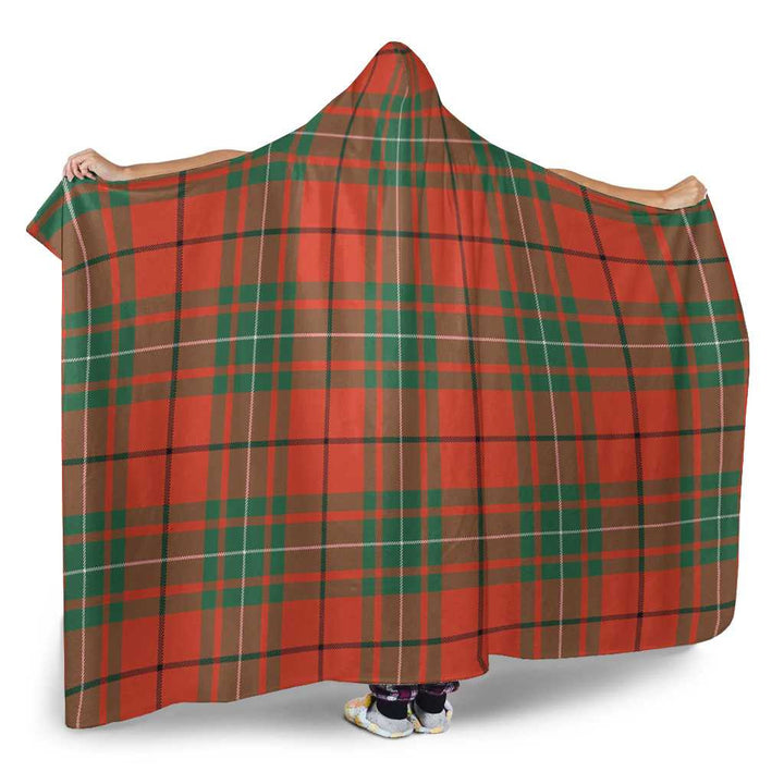 Scottish MacAulay Ancient Clan Tartan Hooded Blanket Tartan Plaid 2