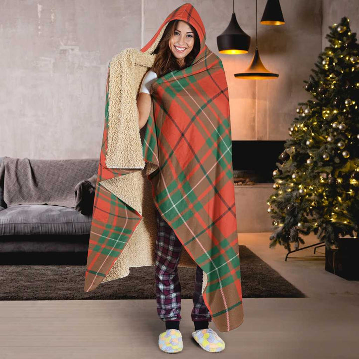 Scottish MacAulay Ancient Clan Tartan Hooded Blanket Tartan Plaid 6