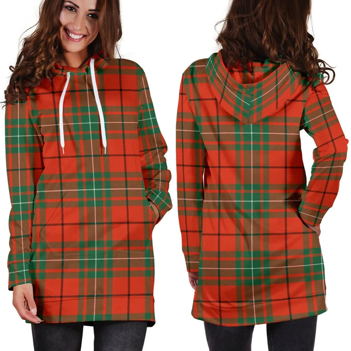 Scottish MacAulay Ancient Clan Tartan Hoodie Dress