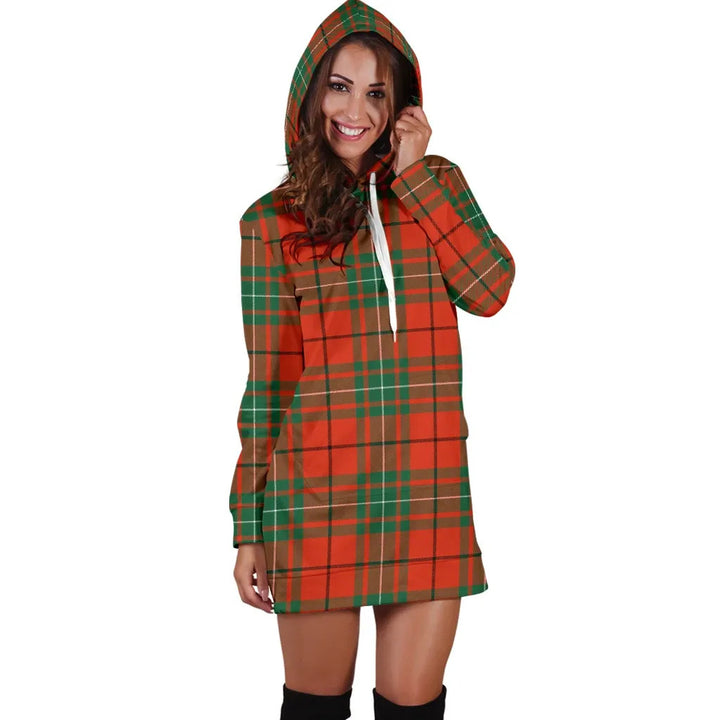 Scottish MacAulay Ancient Clan Tartan Hoodie Dress
