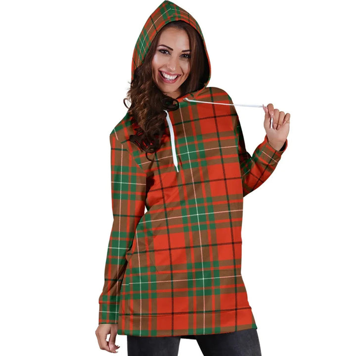 Scottish MacAulay Ancient Clan Tartan Hoodie Dress