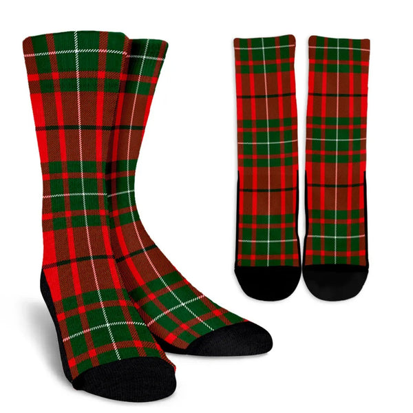 Scottish MacAulay Modern Clan Tartan Crew Socks