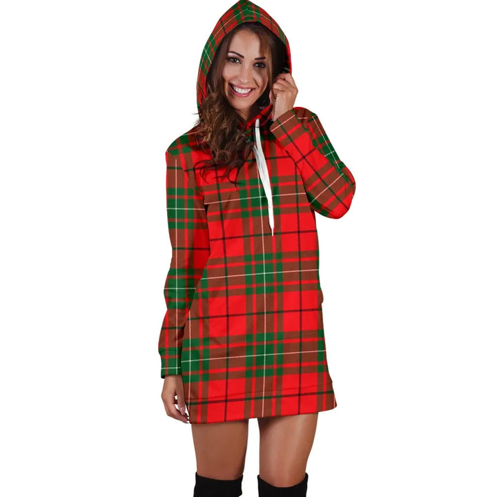 Scottish MacAulay Modern Clan Tartan Hoodie Dress