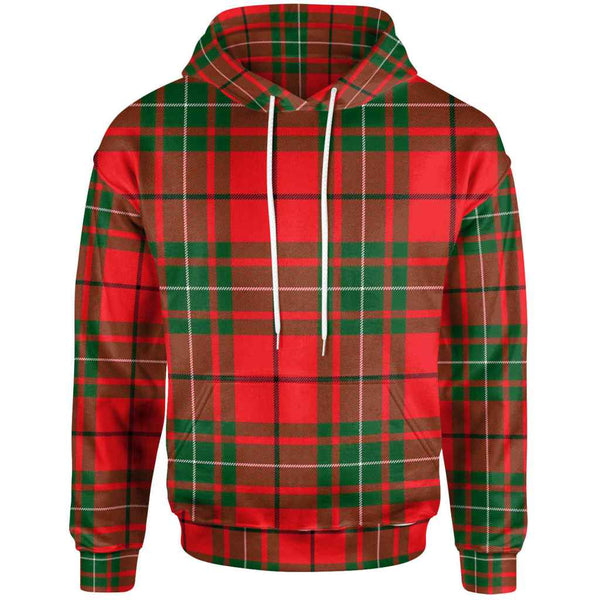 Scottish MacAulay Modern Clan Tartan Hoodie Front Side Tartan Plaid