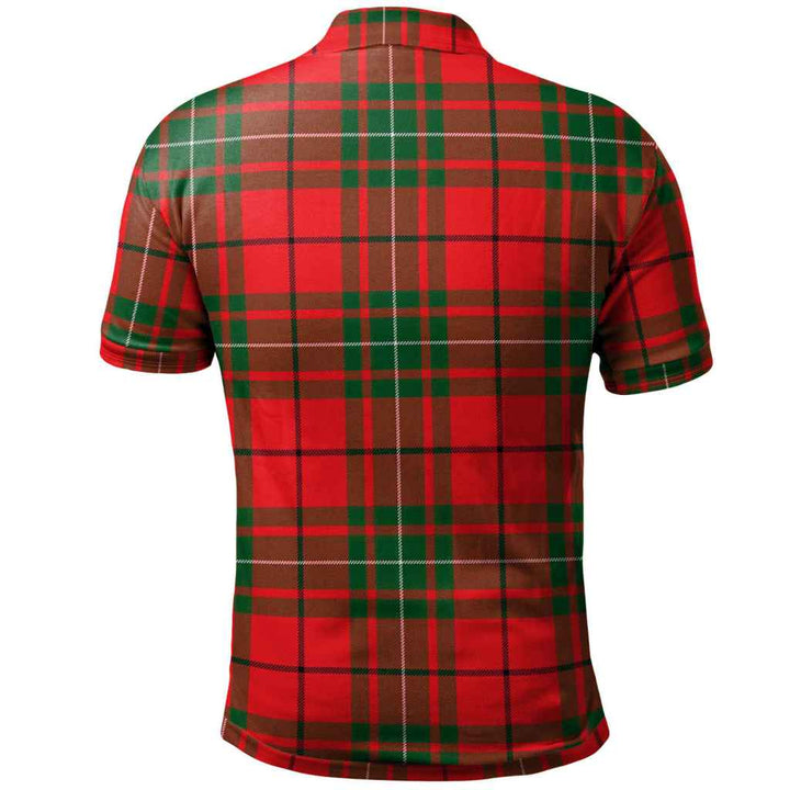 Scottish MacAulay Modern Clan Tartan Polo Shirt Back Side Tartan Plaid
