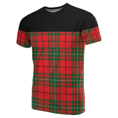 Scottish MacAulay Modern Clan Tartan T-Shirt Horizontal Style Front Side Tartan Plaid