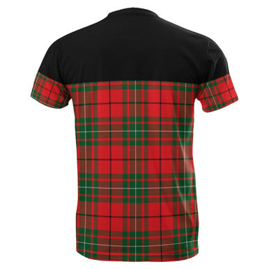 Scottish MacAulay Modern Clan Tartan T-Shirt Horizontal Style Back Side Tartan Plaid