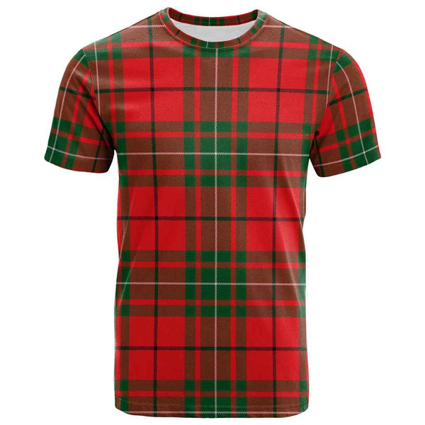 Scottish MacAulay Modern Clan Tartan T-Shirt Front Side Tartan Plaid