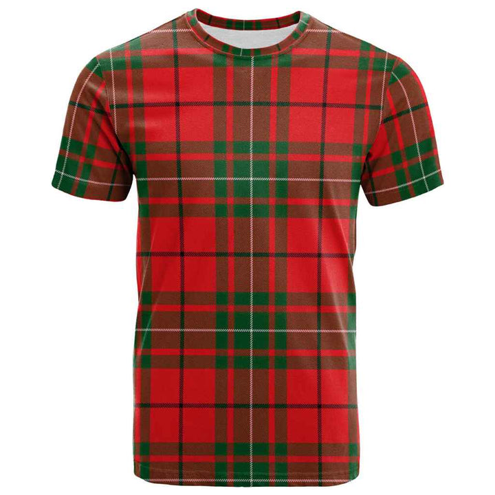 Scottish MacAulay Modern Clan Tartan T-Shirt Front Side Tartan Plaid