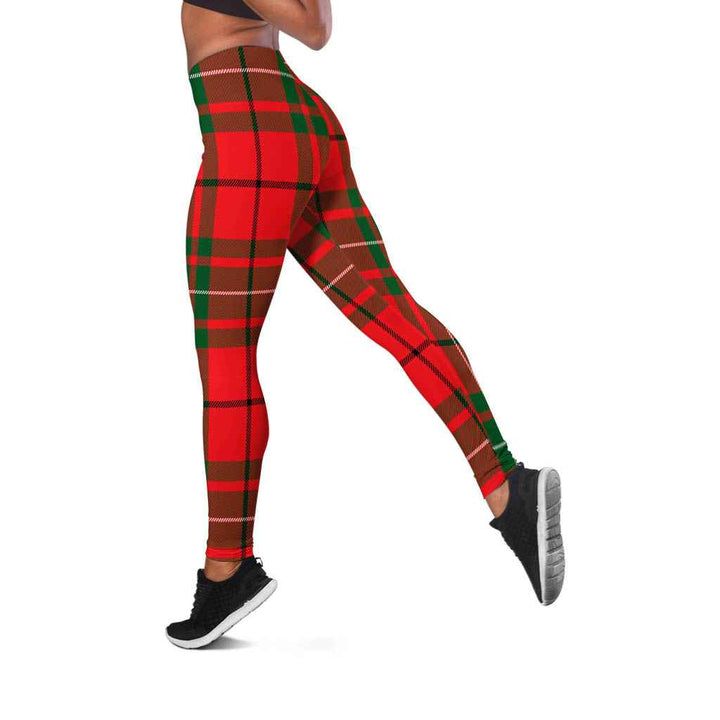 Scottish MacAulay Modern Clan Tartan Women Leggings Tartan Plaid 2