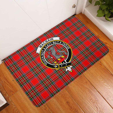 Scottish MacBain Clan Crest Tartan Door Mat Tartan Plaid 3
