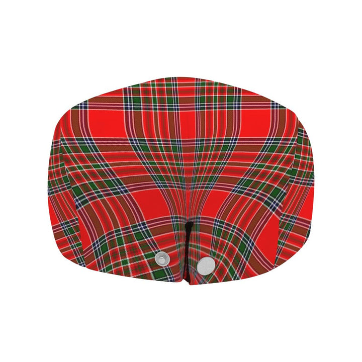 Scottish MacBain Clan Crest Tartan Flat Cap Tartan Plaid 4