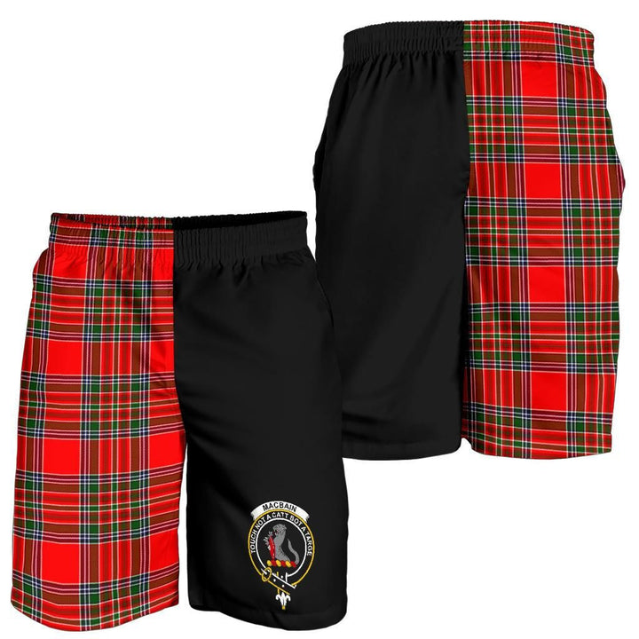 Scottish MacBain Clan Crest Tartan Half of Me Men's Shorts