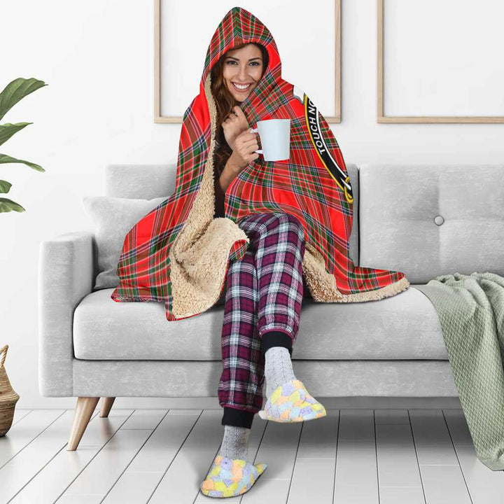 Scottish MacBain Clan Crest Tartan Hooded Blanket Tartan Plaid 5