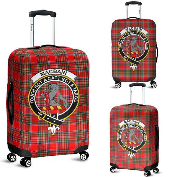 Scottish MacBain Clan Crest Tartan Luggage Cover Tartan Plaid 1