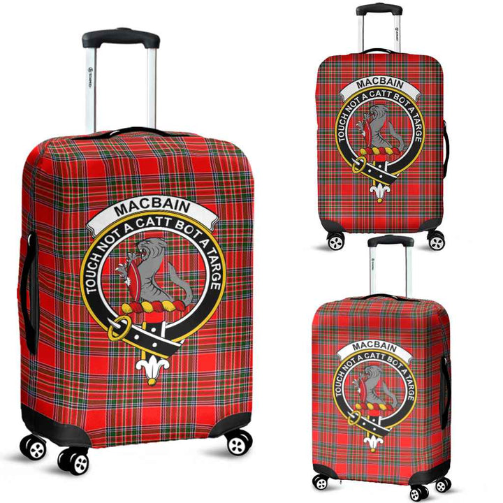 Scottish MacBain Clan Crest Tartan Luggage Cover Tartan Plaid 1
