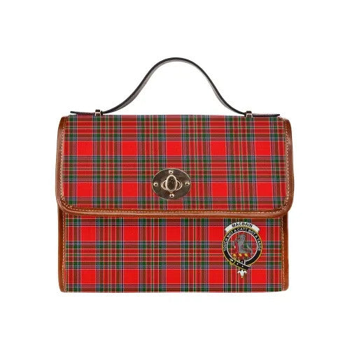 Scottish MacBain Clan Crest Tartan Waterproof Canvas Bag Tartan Plaid 1