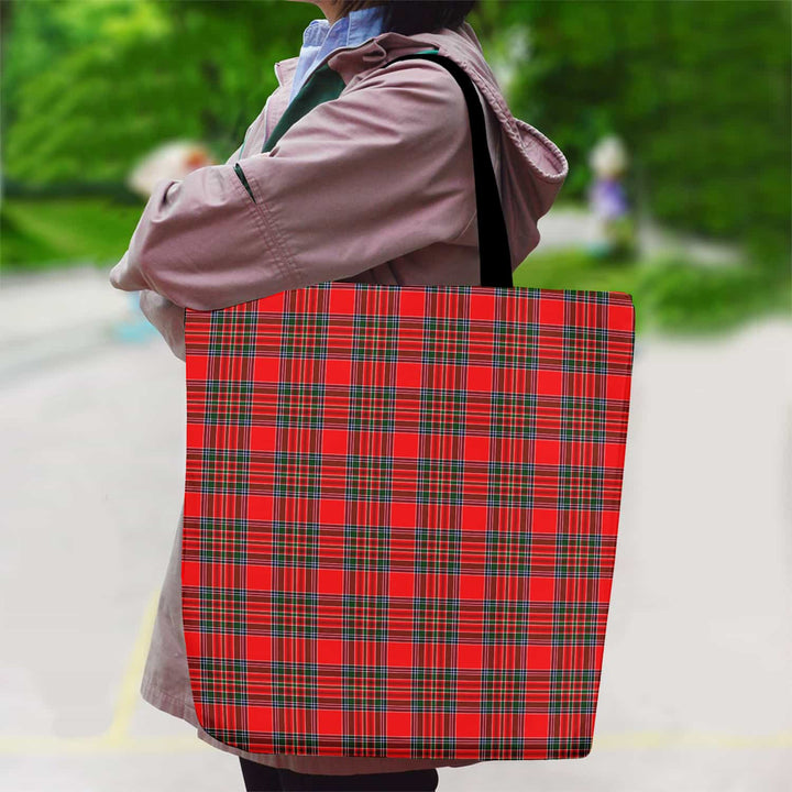 Scottish MacBean Modern Clan Tartan Canvas Bag With Shoulder Strap Tartan Plaid 2