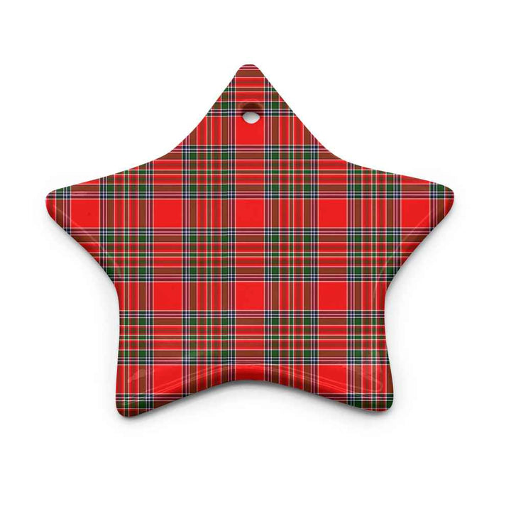 Scottish MacBean Modern Clan Tartan Ceramic Ornament Star Shape Tartan Plaid