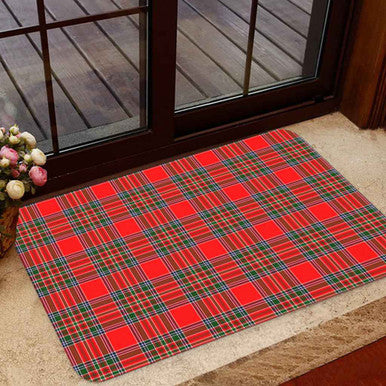 Scottish MacBean Modern Clan Tartan Door Mat Tartan Plaid 1