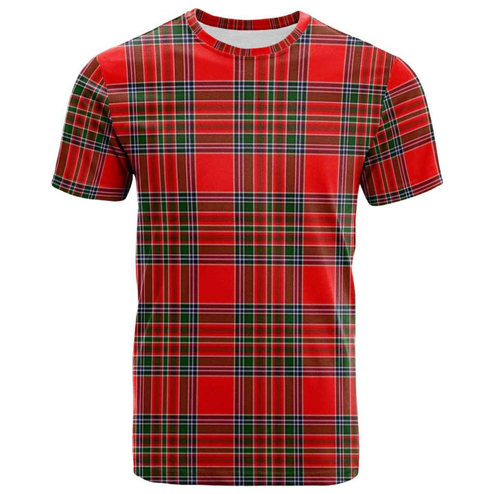 Scottish MacBean Modern Clan Tartan T-Shirt Front Side Tartan Plaid