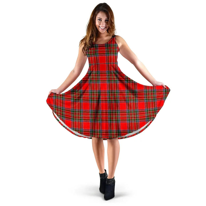 Scottish MacBean Modern Clan Tartan Women Midi Dress
