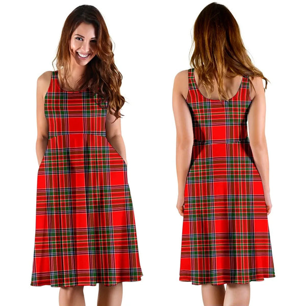 Scottish MacBean Modern Clan Tartan Women Midi Dress