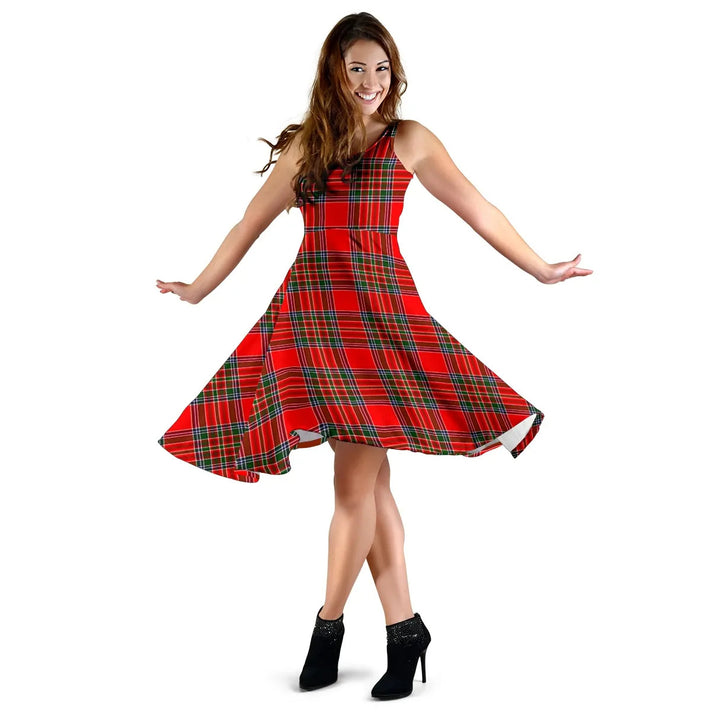 Scottish MacBean Modern Clan Tartan Women Midi Dress