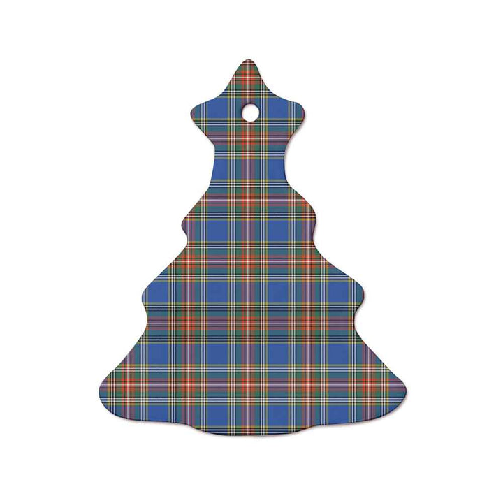 Scottish MacBeth Ancient Clan Tartan Ceramic Ornament  Tree Shape Tartan Plaid