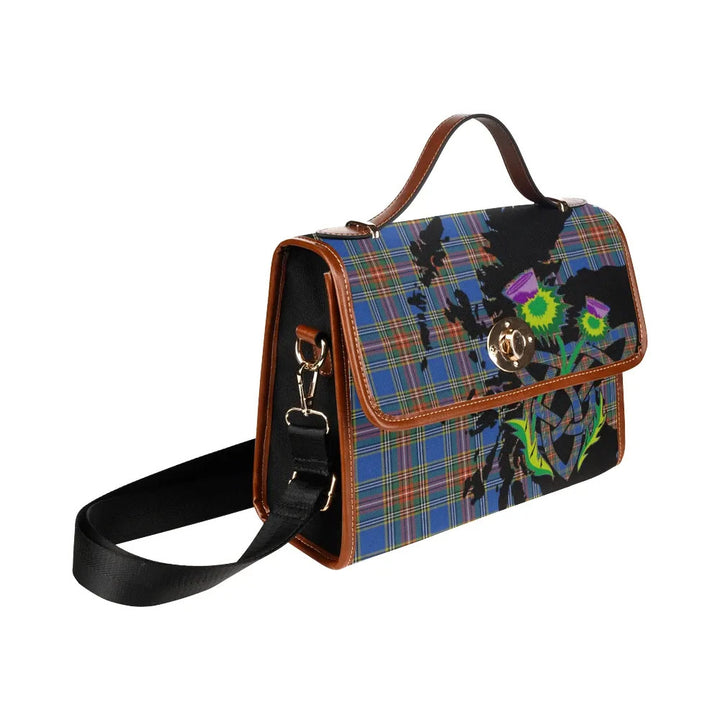 Scottish MacBeth Ancient Clan Tartan Waterproof Canvas Bag With Thistle Tartan Plaid 3