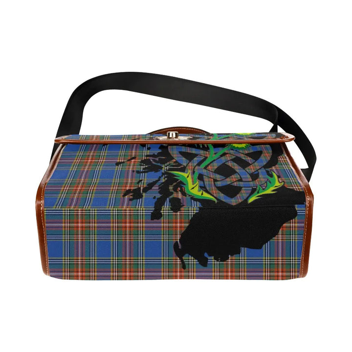 Scottish MacBeth Ancient Clan Tartan Waterproof Canvas Bag With Thistle Tartan Plaid 5