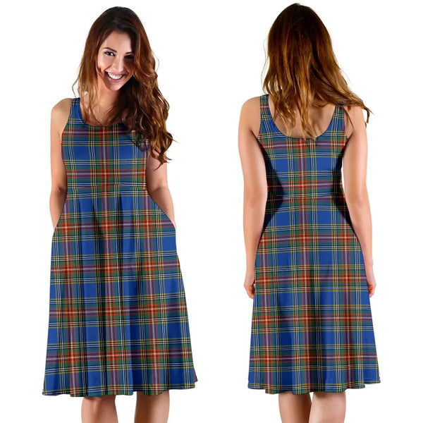 Scottish MacBeth Ancient Clan Tartan Women Midi Dress