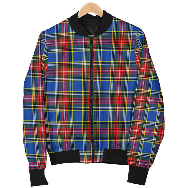 Scottish MacBeth Modern Clan Tartan Bomber Jacket Tartan Plaid 1