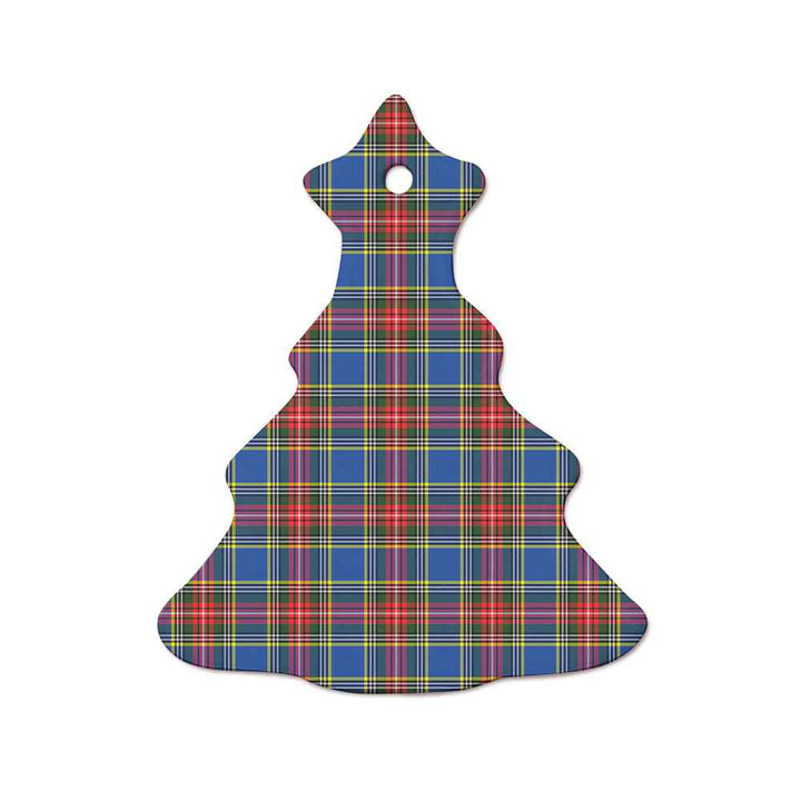 Scottish MacBeth Modern Clan Tartan Ceramic Ornament  Tree Shape Tartan Plaid