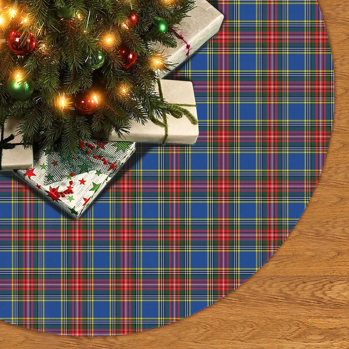 Scottish MacBeth Modern Clan Tartan Christmas Tree Skirt No Tassels 2 Tartan Plaid