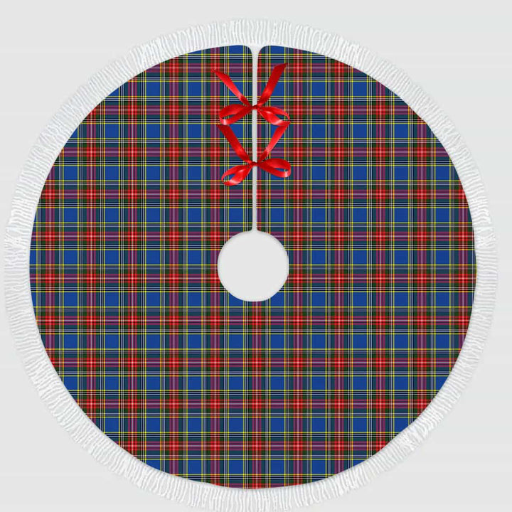Scottish MacBeth Modern Clan Tartan Christmas Tree Skirt Tassels 1 Tartan Plaid
