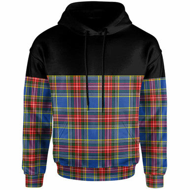 Scottish MacBeth Modern Clan Tartan Hoodie - Horizontal Style Front Side Tartan Plaid