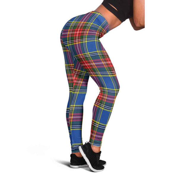 Scottish MacBeth Modern Clan Tartan Women Leggings Tartan Plaid 1