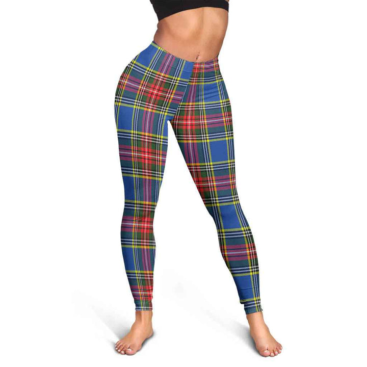 Scottish MacBeth Modern Clan Tartan Women Leggings Tartan Plaid 3