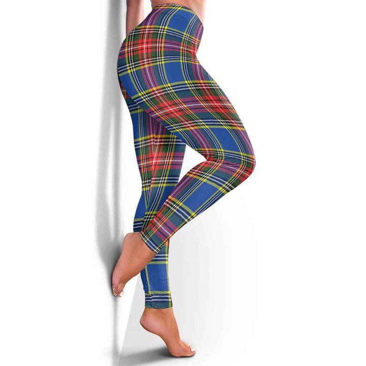 Scottish MacBeth Modern Clan Tartan Women Leggings Tartan Plaid 4