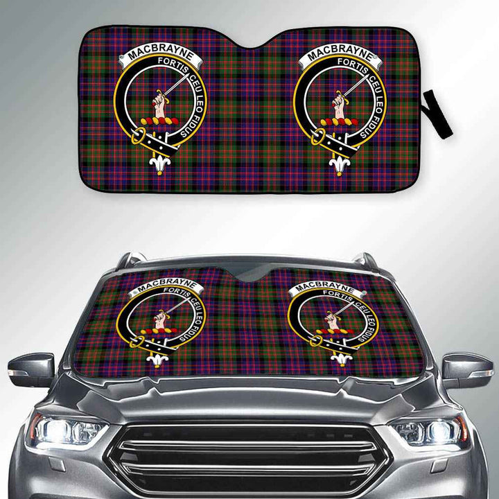 Scottish MacBrayne Clan Crest Tartan Car Windshield Sun Shade Tartan Plaid 2