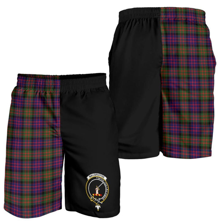 Scottish MacBrayne Clan Crest Tartan Half of Me Men's Shorts