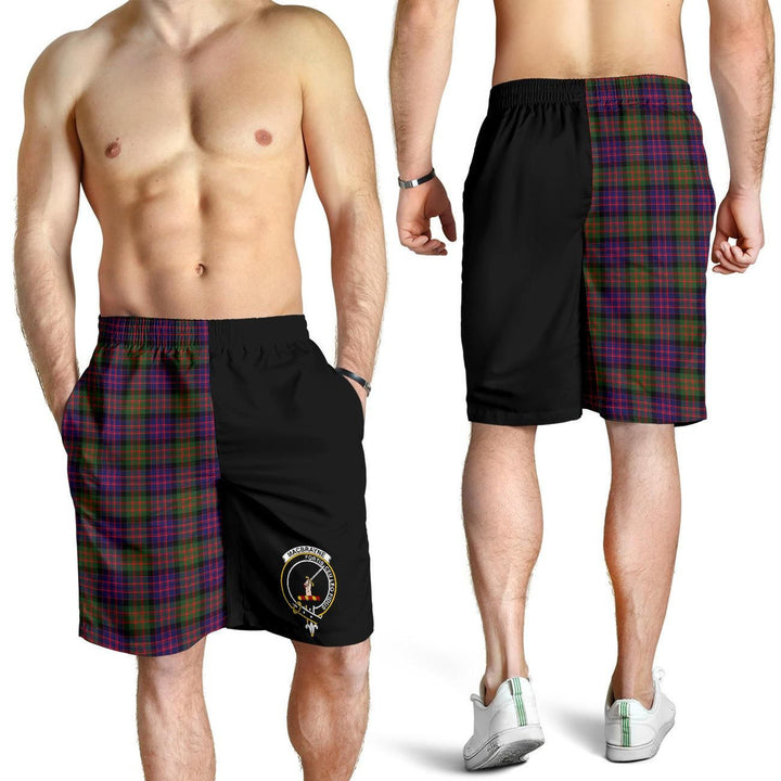 Scottish MacBrayne Clan Crest Tartan Half of Me Men's Shorts